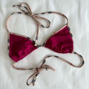 Burberry triangle bikini top